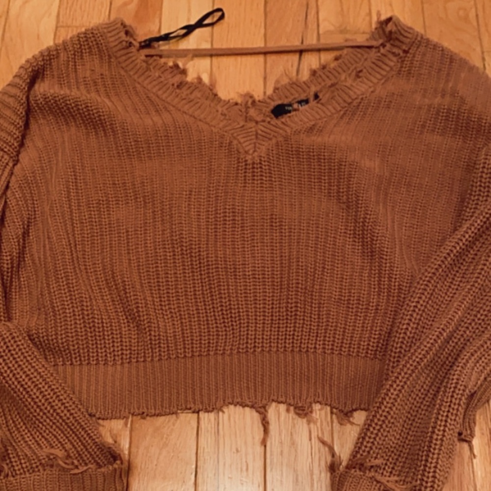 cropped forever 21 sweater